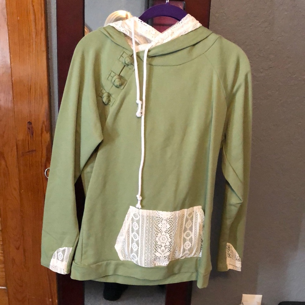 Double hooded sweatshirt